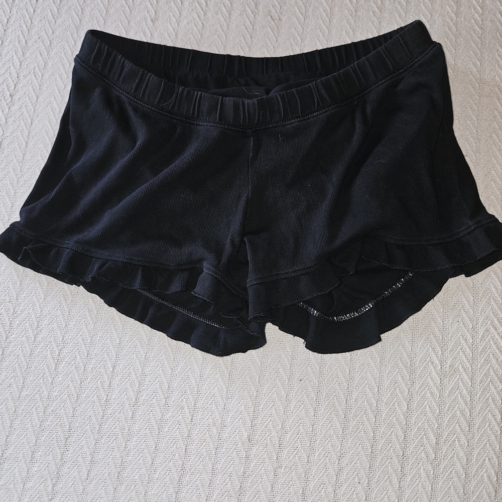 H&M Maternity Black Ruffle Hem Women's Shorts